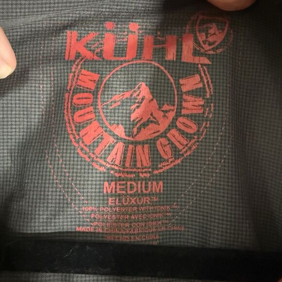 KUHL Eluxur Shirt Men's Medium Red Plaid Button Up Short Sleeve Lightweight - Picture 5 of 11